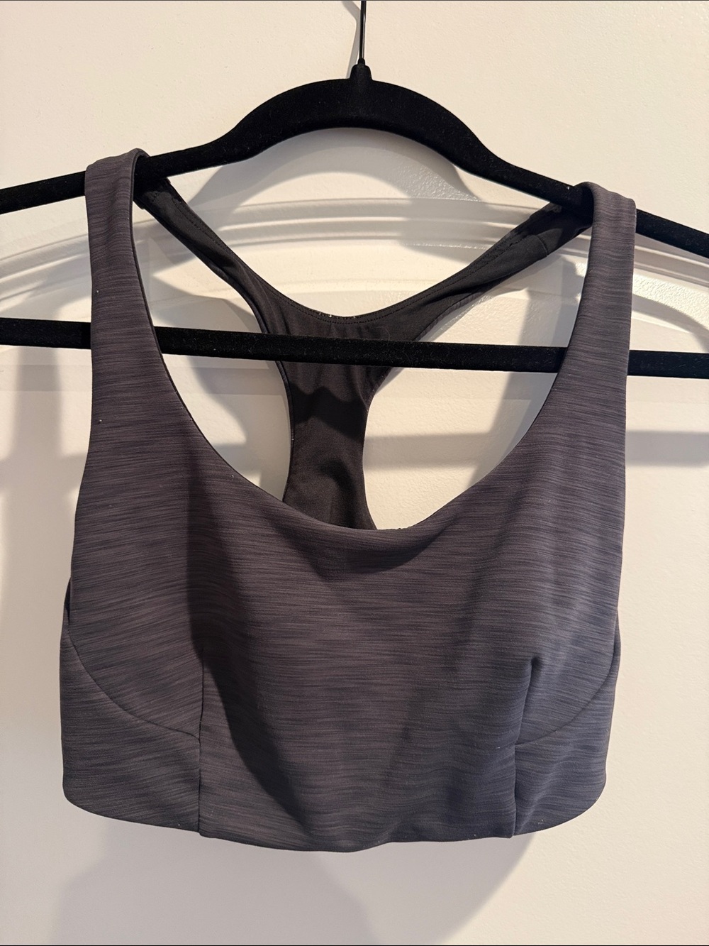 lululemon athletica Charcoal Heather Racerback Sports Bra